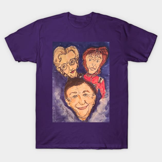 Faces of Robin Williams T-Shirt by TheArtQueenOfMichigan 